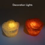 Christmas MULTI SHAPE SMALL LIGHT LAMPS LED SHAPE CRYSTAL  CHRISTMAS NIGHT LIGHT LAMP (6 PC SET) - Full Detail by Nar...