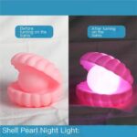 Pearl Shell Night Lamp Decorate Desk Lights Nursery Toy Lamp (Small Battery Operated) - Neckline Detail by Nari Haat,...
