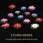 Smokeless LED Lotus Candles, Diwali (2 Pc): Indoor/Outdoor Décor - Sleeve Design by Nari Haat, Indian ethnic wear, w...
