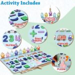 Wooden Number Puzzle Match Board and magnetic rod - Back View by Nari Haat, Indian ethnic wear, women clothing, desig...