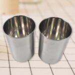 Stainless Steel Airtight Containers with See Through Lid (2 Pc Set / 1000 ML) - Back View by Nari Haat, Indian ethnic...
