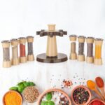 360 Revolving Spice Rack for Kitchen and Dining Table, 8 Spice jars - Neckline Detail by Nari Haat, Indian ethnic wea...