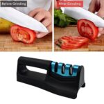 Kitchen Knife Sharpener – Handheld Chefs & Serrated (1 Pc, Chopper Not Included) - Neckline Detail by Nari Haat, In...