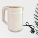 Double Wall Stainless Steel Electric Cordless Tea Kettle (1500W / 2.3 Ltr.) - Back View by Nari Haat, Indian ethnic w...