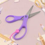 Multipurpose Scissors | Comfort Grip Handle And Stainless Steel Blades (1 Pc / Mix Color & Design) - Neckline Detail ...