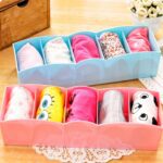 5 Compartments Socks / Handkerchief / Underwear Storage Box (pack of 2) - Full Detail by Nari Haat, Indian ethnic wea...