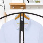 Foldable Non Woven Suit Cover (80×60 CM / 1 Pc / Black Side Chain Suit Cover) - Neckline Detail by Nari Haat, Indian...