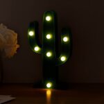 LED Cactus Light, LED Desk Lamp, LED Table Lamp (1 Pc / Battery not Included) - Back View by Nari Haat, Indian ethnic...