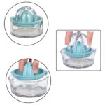 Manual Orange Lemon Citrus Juicer Squeezer Press Pourer with Lid Plastic 1 Pc - Back View by Nari Haat, Indian ethnic...