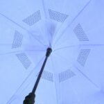 Windproof Compact Travel Umbrella – Reverse Folding Design (1 Pc) - Back View by Nari Haat, Indian ethnic wear, wom...