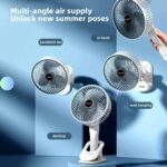 Multifunctional USB Desk Fan Clipped Fan (1 Pc / With Color Box) - Sleeve Design by Nari Haat, Indian ethnic wear, wo...