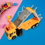 Realistic Long-Haul Toy Vehicle Transport Playset with Lights and Sound - Back View by Nari Haat, Indian ethnic wear,...