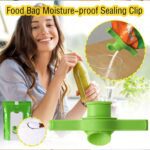 Food Storage Sealing Clip Solid Color Seal Pour Bag Clip Snack Bag  (1 Pc) - Sleeve Design by Nari Haat, Indian ethni...