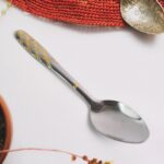 Stainless Steel Table Spoons / Baby Spoon Set Set of 6 - Back View by Nari Haat, Indian ethnic wear, women clothing, ...