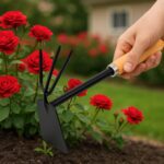 2 in 1 Double Hoe Gardening Tool with Wooden Handle - Neckline Detail by Nari Haat, Indian ethnic wear, women clothin...