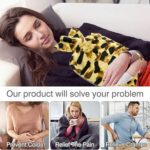 Personal Care Rubber Hot Water Heating Bag for Pain Relief (Large) - Closeup Embroidery by Nari Haat, Indian ethnic w...