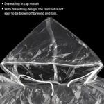 Raincoat Protect Body Arms Legs, Waterproof Rain Suit Outdoor Accessory (1pc) - Back View by Nari Haat, Indian ethnic...