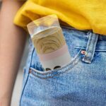 Steel Water Bottle With Glass Lid (350 ML) - Closeup Embroidery by Nari Haat, Indian ethnic wear, women clothing, des...