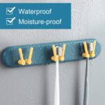 Toothbrush Holder Plastic Bathroom Accessories Organizer Hooks (1pc) - Full Detail by Nari Haat, Indian ethnic wear, ...