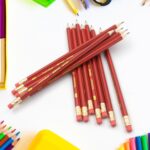 Wooden Pencil Set Multi-Use Wooden Graphite Pencils for Art, School (13 Pc Set) - Closeup Embroidery by Nari Haat, In...