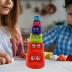 Monster Cups Activity Toy for Babies 5+ Months – Learning Gift Set - Neckline Detail by Nari Haat, Indian ethnic we...