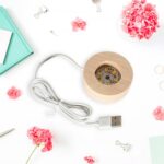 3D Crystal Ball Night Light for Bedroom & Home Decoration Gift (1 Pc) - Back View by Nari Haat, Indian ethnic wear, w...