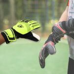 Kids Sports Goalkeeper Gloves with Finger Protection (1 Pair) - Closeup Embroidery by Nari Haat, Indian ethnic wear, ...