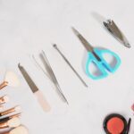 5 IN 1 Stainless Steel Professional Manicure Set - Closeup Embroidery by Nari Haat, Indian ethnic wear, women clothin...