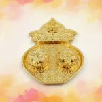Kalash Shape Rakasha Bandhan Special Puja Thali (1 Pc) (Mix Design) - Back View by Nari Haat, Indian ethnic wear, wom...