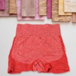 High Elastic Peach hip Lifting Yoga Shorts - Neckline Detail by Nari Haat, Indian ethnic wear, women clothing, design...