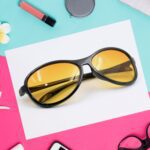 Smart Vision Glasses UV Protected Sunglasses, Lightweight and durable Sunglasses - Neckline Detail by Nari Haat, Indi...