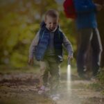 Portable Mini Torch - Super-Bright LED Flashlight with 3AAA Batteries Included - Neckline Detail by Nari Haat, Indian...