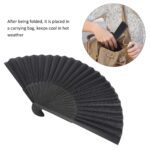 Folding Handheld Pretty Hand Fan Wedding Party Accessory Pocket Sized Fan (1 Pc) - Back View by Nari Haat, Indian eth...