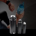 3 in 1 Stainless Steel Insulated Water Bottle – Double Wall Vacuum (3 Pcs Set) - Back View by Nari Haat, Indian eth...