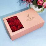 Jewellery Gift Box with Lids & Roses Packaging Box with 6 Roses (1 Set) - Closeup Embroidery by Nari Haat, Indian eth...