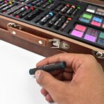 Artist Drawing & Painting Color Set ith Wooden Case (112 Pcs Approx) - Back View by Nari Haat, Indian ethnic wear, wo...