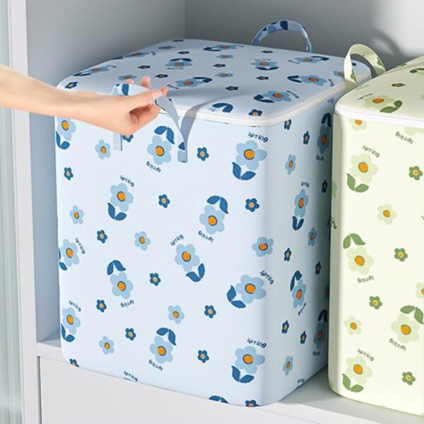 Foldable Clothes Storage Comforter Organizer Storage (180 L) - Front View by Nari Haat, Indian ethnic wear, women clo...