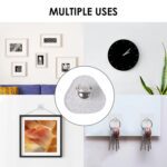 All-Plastic Adhesive Wall Hooks - Strong, No Damage, Easy to Install (3 Pc Set) - Back View by Nari Haat, Indian ethn...