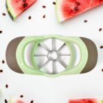 Fruit and Vegetable Cutter Stainless Steel Fruit Separator, 8-cut apple slicer (1 Pc) - Back View by Nari Haat, India...