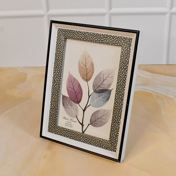 Modern Plastic Picture Frame Photo Holder (1 Pc / Mix Color & Design / 15×12 Cm) - Front View by Nari Haat, Indian e...