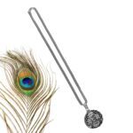 Hanuman Locket With Chain, Pendant Necklace Chain (1 Pc) - Back View by Nari Haat, Indian ethnic wear, women clothing...