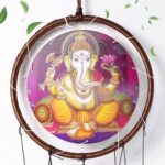 Lord Ganesh Wind Chimes Outdoor Hanging Wind Chime (1 Pc) - Neckline Detail by Nari Haat, Indian ethnic wear, women c...