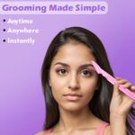 Eyebrow Painless Facial Hair Remover Razor for Face, Women and Men (3 Pack) - Back View by Nari Haat, Indian ethnic w...