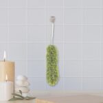 Long Handle Microfiber Duster – Extendable & Washable Cleaning Tool (62cm) - Sleeve Design by Nari Haat, Indian eth...