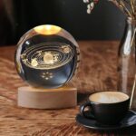 3D Astronomy Night Lamp Crystal Ball lamps With Base (1 Pc) - Front View by Nari Haat, Indian ethnic wear, women clot...