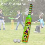 Combo of Light Weight Plastic Bat, Ball & Hockey for Kids, Boys, Indoor, Outdoor Play - Closeup Embroidery by Nari Ha...