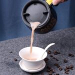 Self Stirring Mug With Lid used in  official places for serving drinks (1 Pc / 400 ML) - Sleeve Design by Nari Haat, ...