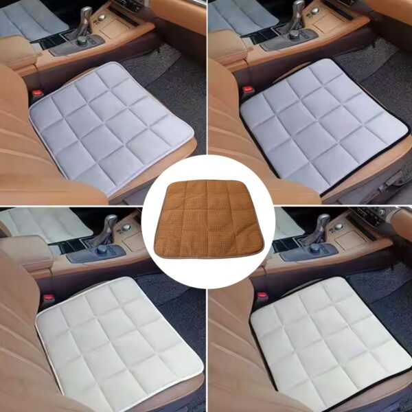 Square Shaped Bamboo Charcoal Filled Car Auto Seat Cushion Mat Cover - Front View by Nari Haat, Indian ethnic wear, w...
