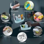 3 in 1 Hand wash Liquid Soap Dispenser with Sponge Holder (1 Set) - Back View by Nari Haat, Indian ethnic wear, women...