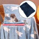 Pet Soft Cat Dog Towel, Warm Sleep Mat (50×37 Cm / 1 Pc / Mix Color & Design) - Back View by Nari Haat, Indian ethni...